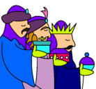 Dibujo Los Reyes Magos 3 pintado por vickyxxz
