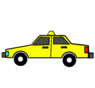 Dibujo Taxi pintado por burira