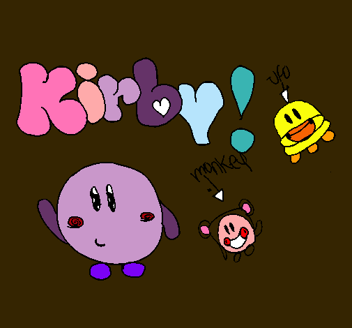 Dibujo Kirby 4 pintado por vanesuka
