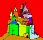 Dibujo Castillo medieval pintado por m8n6ca