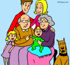 Dibujo Familia pintado por vaneeeeeeee