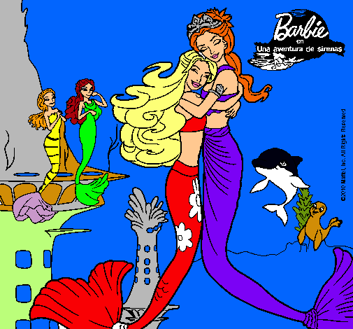 Barbie sirena y la reina sirena