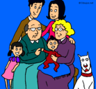 Dibujo Familia pintado por pisis