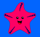 Dibujo Estrella de mar pintado por pelusin