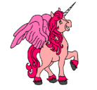 Dibujo Unicornio con alas pintado por Suka2000