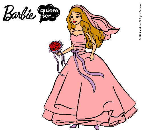 Barbie vestida de novia