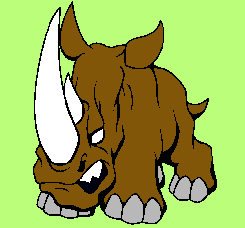 Dibujo Rinoceronte II pintado por Sharkqwash