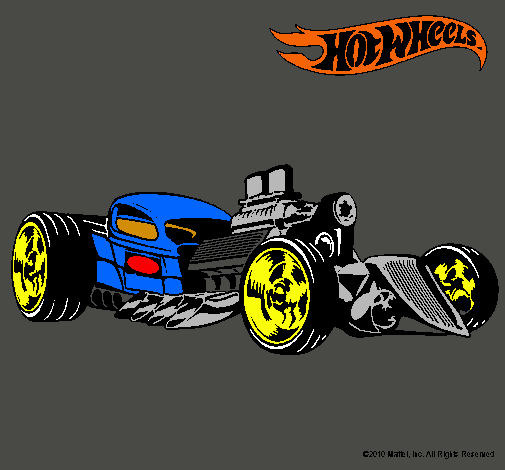 Dibujo Hot Wheels 10 pintado por Sharkqwash