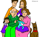 Dibujo Familia pintado por karelly