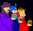 Dibujo Los Reyes Magos 3 pintado por LauraLopez