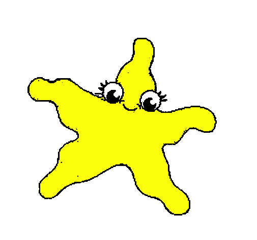 Dibujo Estrella de mar 4 pintado por xiimeenaa