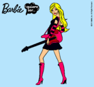 Dibujo Barbie la rockera pintado por naovb