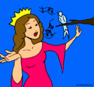 Dibujo Princesa cantando pintado por Negogar
