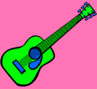 Dibujo Guitarra española II pintado por 0123456789+