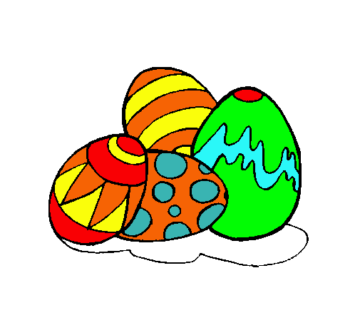 Dibujo Huevos de pascua pintado por valenfani