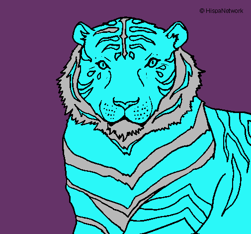 Dibujo Tigre pintado por diego-tari