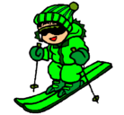 Dibujo Niño esquiando pintado por SAYS