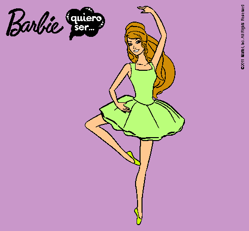 Dibujo Barbie bailarina de ballet pintado por antonellan