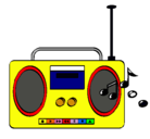 Dibujo Radio cassette 2 pintado por pl11
