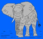 Dibujo Elefante pintado por calandrillo
