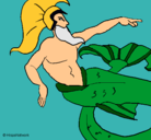 Dibujo Poseidón pintado por jack2002