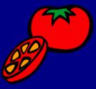 Dibujo Tomate pintado por 107-5