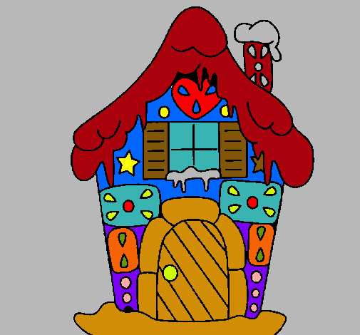 Dibujo Casa de caramelo pintado por lurdes22