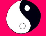 Dibujo Yin yang pintado por jaleany