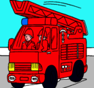 Dibujo Coche de Bomberos pintado por tomasz