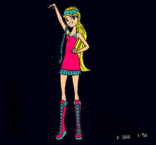 Dibujo Barbie Fashionista 4 pintado por zu-star