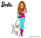 Dibujo Barbie con sus mascotas pintado por Andre1998