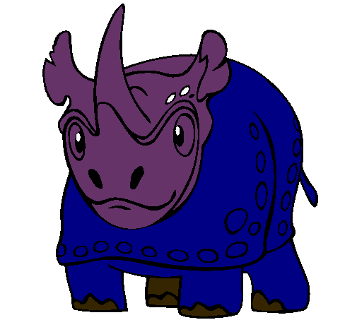 Dibujo Rinoceronte pintado por eric_yael