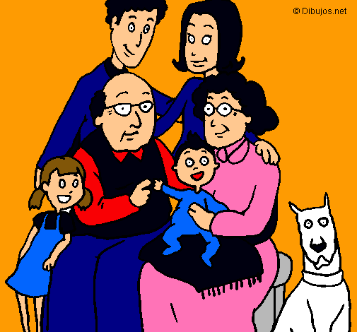 Dibujo Familia pintado por miisterios