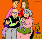 Dibujo Familia pintado por yarel