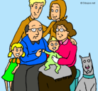 Dibujo Familia pintado por sele23c