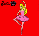 Dibujo Barbie bailarina de ballet pintado por zari