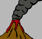 Dibujo Volcán pintado por chochi