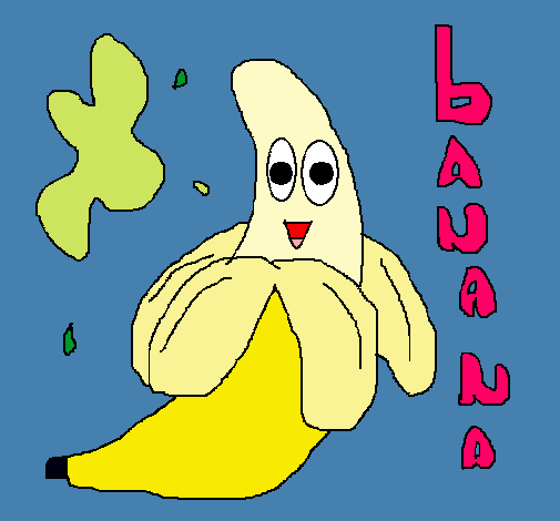 Dibujo Banana pintado por cecy