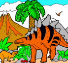 Dibujo Familia de Tuojiangosaurios pintado por Editteduarte