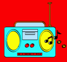 Dibujo Radio cassette 2 pintado por Santiago01