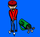 Dibujo Jugador de golf II pintado por grajfduv