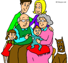 Dibujo Familia pintado por priscilla