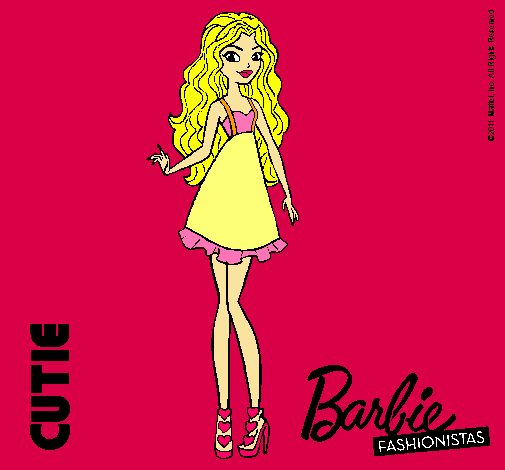 Dibujo Barbie Fashionista 3 pintado por malennna