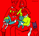Dibujo Familia pintado por magda30