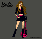Dibujo Barbie rockera pintado por chadelys