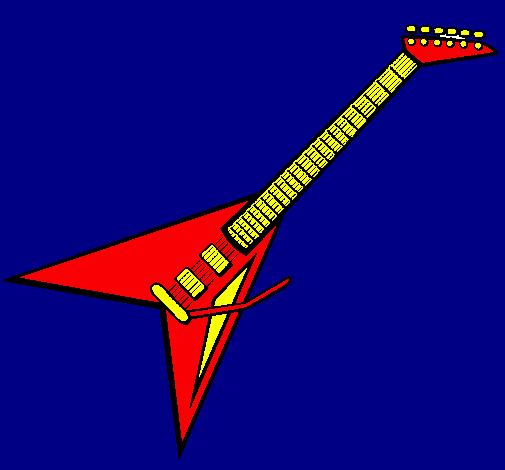Dibujo Guitarra eléctrica II pintado por ROKERA-A-V