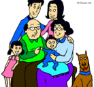 Dibujo Familia pintado por quiero