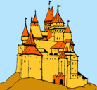 Dibujo Castillo medieval pintado por  madrid