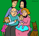 Dibujo Familia pintado por marta2001