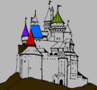 Dibujo Castillo medieval pintado por derek